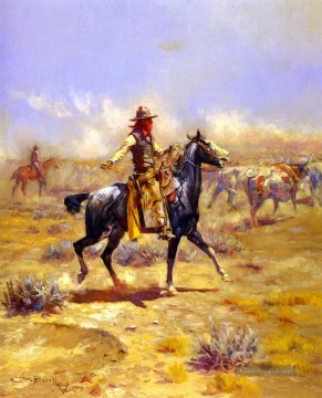 Indianer und Cowboy Werke - durch den Alkali 1904 Charles Marion Russell Indiana Cowboy